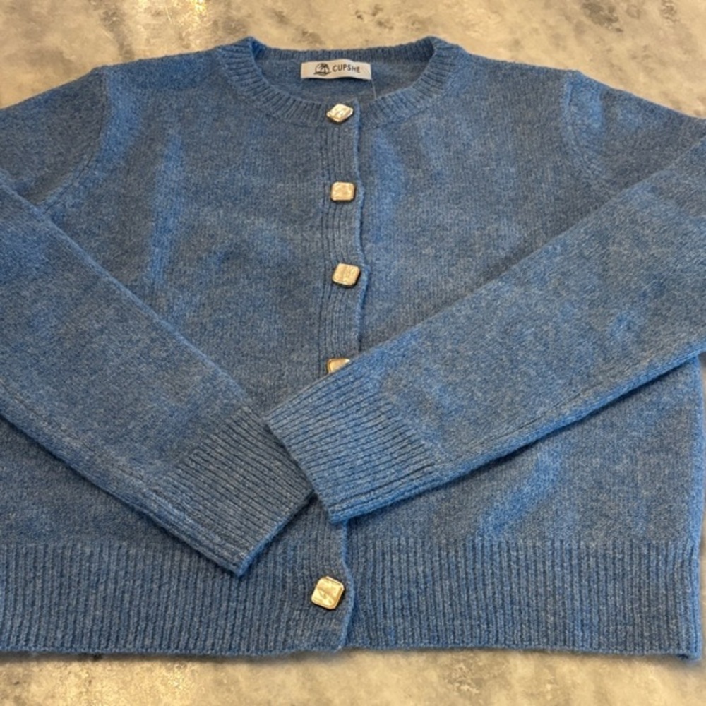 Cupshe Cardigan with Gold & Pearlized Buttons